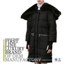 2017 personnalisé européen de style moderne Lady Goose Down Long Jacket For Winters